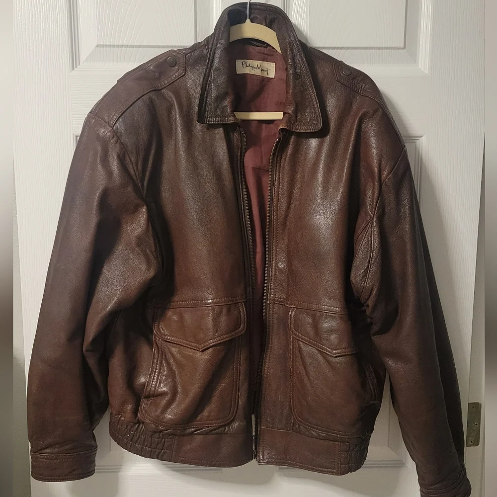 Philippe Monet | Jackets & Coats | Philippe Monet Leather Bomber